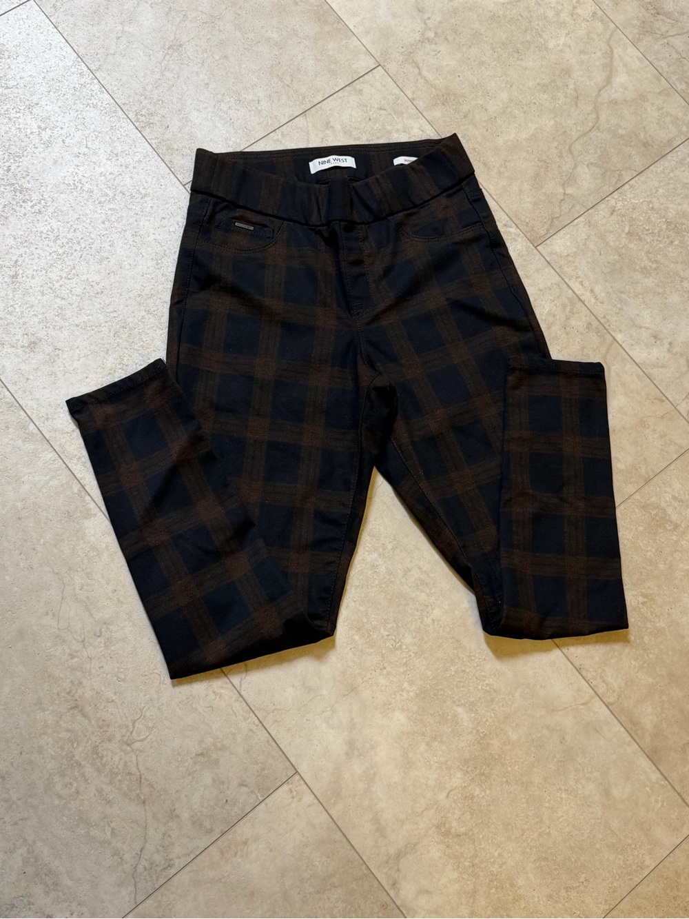 Nine West Black and Brown Skinny pants small work casual